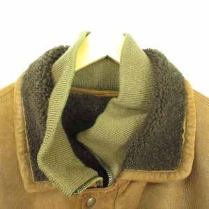 GIORGIO ARMANI ムートンジャケット 50 茶