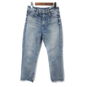 187335 THE EIGHTY'S 18SS デニムパンツ ジーンズ カットオフ アンクル ウォッシュ ブルー 24 SM