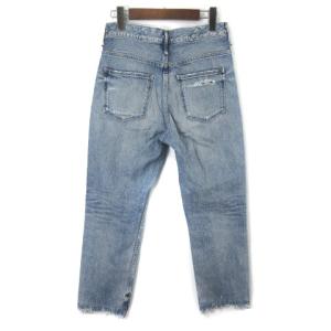 upper hights 187335 THE EIGHTY'S 18SS デニムパンツ ジーンズ カットオフ アンクル ウォッシュ ブルー 24 SM