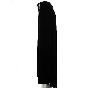 RALPH LAUREN スカート ロング イレギュラーヘム ベロア 黒 ブラック 9 ECR15