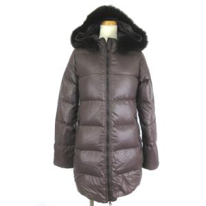 Kappa ダウンジャケット コート ファーフード 2WAY ブラウン 茶 9A ECR15