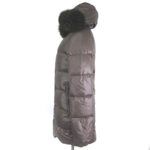 DUVETICA Kappa ダウンジャケット コート ファーフード 2WAY ブラウン 茶 9A ECR15