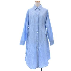19年製 ストライプ シャツワンピース S32CU0042