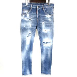 20SS SKATER JEAN スケータージーンズ ユーズド加工 ダメージ＆リペア ライトブルー