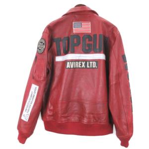 AVIREX HANGAR トップガン フライトジャケット レッド