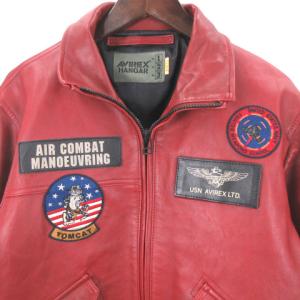 AVIREX HANGAR トップガン フライトジャケット レッド