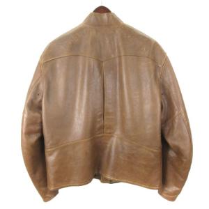 RRL シングルライダース カウハイド レザージャケット ブラウン 