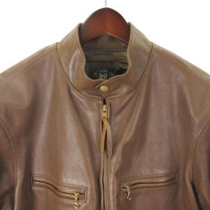 RRL シングルライダース カウハイド レザージャケット ブラウン 