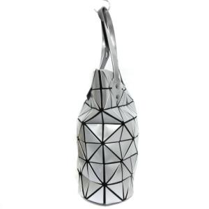 BAOBAO ISSEY MIYAKE トート バッグ ハンド シルバーカラー IBS94