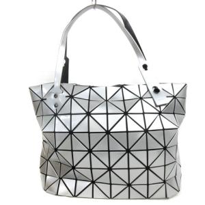 BAOBAO ISSEY MIYAKE トート バッグ ハンド シルバーカラー IBS94