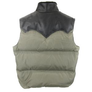 Rocky Mountain FeatherBed 450-512-02 Christy Vest ダウン ベスト ヨーク 切替 シープファー カーキ 46