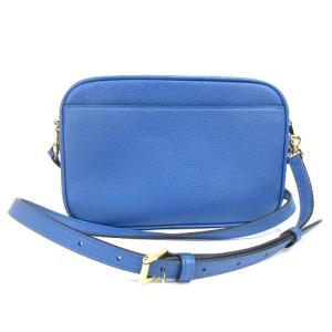 MICHAEL KORS ジェットセットチャーム ショルダーバッグ レザー 型押し ブルー