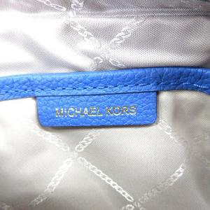 MICHAEL KORS ジェットセットチャーム ショルダーバッグ レザー 型押し ブルー