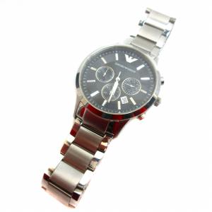 EMPORIO ARMANI AR-2434 クロノグラフ 腕時計 シルバー