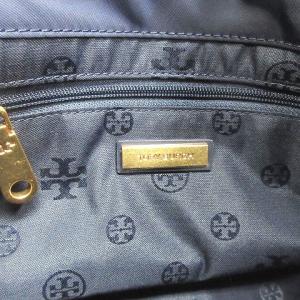 TORY BURCH トートバッグ ロゴ 鞄 ネイビー 