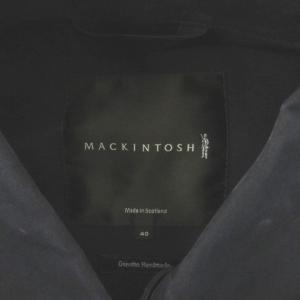 MACKINTOSH コート ゴム引き ステンカラー 40 ネイビー