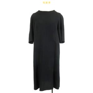 バッグギャザーワンピース 40 ブラック