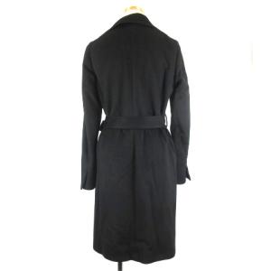 TOMORROWLAND 16AW カシミヤ100% ロング コート リボン 38 ブラック 210615O