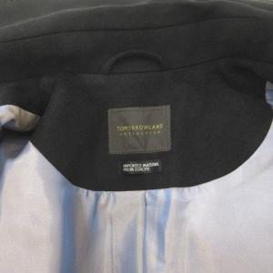 TOMORROWLAND 16AW カシミヤ100% ロング コート リボン 38 ブラック 210615O