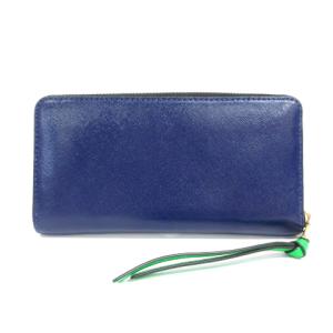 MARC by MARC JACOBS SNAPSHOT STANDARD CONTINENTAL WALLET 長財布 ラウンドファスナー レザー グレー 青 ブルー