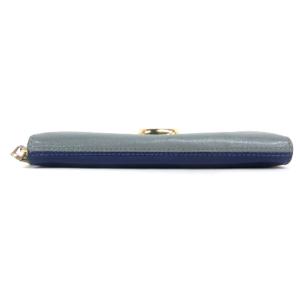 MARC by MARC JACOBS SNAPSHOT STANDARD CONTINENTAL WALLET 長財布 ラウンドファスナー レザー グレー 青 ブルー