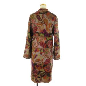 MISSONI コート ニット ロング ウール モヘヤ混 総柄 マルチカラー