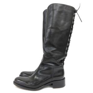 SARTORE レースアップブーツ レザー ロング 35.5 ブラック 210701E 靴