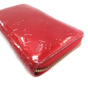 LOUIS VUITTON 12年製 ヴェルニ ポムダムール ジッピー ウォレット エナメル レッド M91981