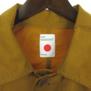 marka ステンカラー コート 長袖 比翼 2 マスタード