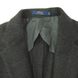 POLO RALPH LAUREN ウール テーラード ジャケット シングル 40R カーキ