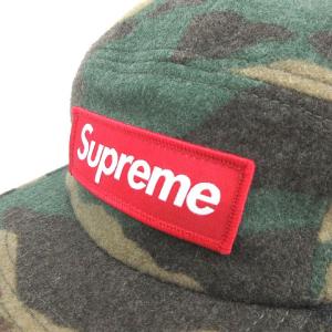 Supreme キャンプキャップ BOX LOGO カモフラ カーキ
