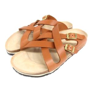 BIRKENSTOCK Birki's Calais クロス サンダル 24.5cm ブラウン 210806E