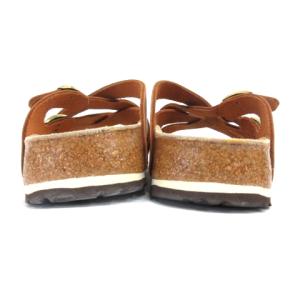 BIRKENSTOCK Birki's Calais クロス サンダル 24.5cm ブラウン 210806E