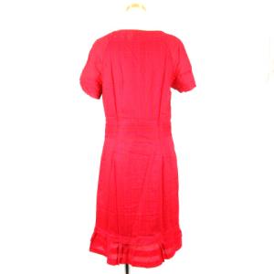 TORY BURCH 半袖総柄ワンピース 4 レッド