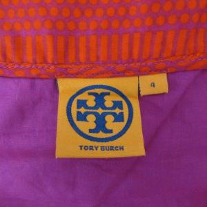TORY BURCH 半袖総柄ワンピース 4 レッド