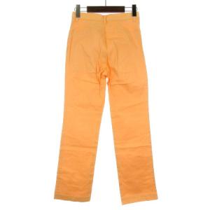 HaaT イッセイミヤケ ストレッチデニムパンツ オレンジ