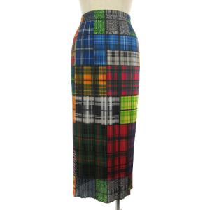 パッチワーク柄ロングスカート 1 マルチカラー