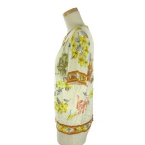 LEONARD 半袖花柄カットソー M ホワイト