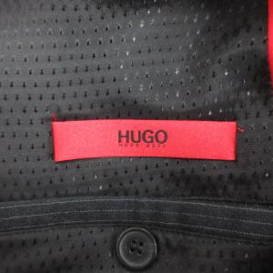 HUGO BOSS HUGO 赤ラベル シングルスーツ ジャケット パンツ 54 ストライプ チャコールグレー