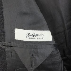 HUGO BOSS チェックダブルスーツ 50 グレー