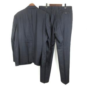 HUGO BOSS SELECTION CARLO BARBERA生地 スーツ ストライプ ネイビー 211014E