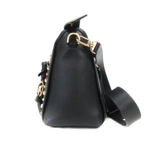 MICHAEL KORS 2way CARINE カリーヌ スモール スタッズ ショルダーバッグ サッチェル レザー 黒 ブラック