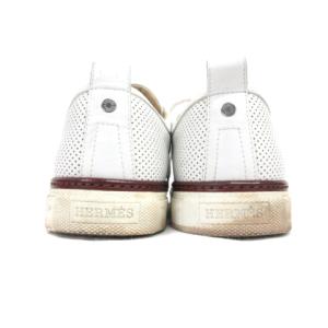 HERMES レースアップ ローカットスニーカー 41 ホワイト
