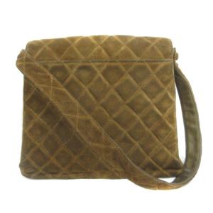 CHANEL マトラッセ ショルダーバッグ ココマーク スエード ブラウン