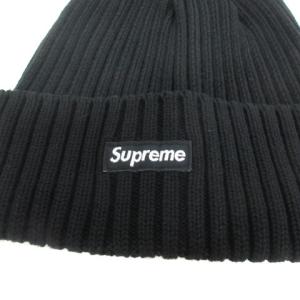 Supreme 21SS Overdyed Beanie BOX LOGO ブラック