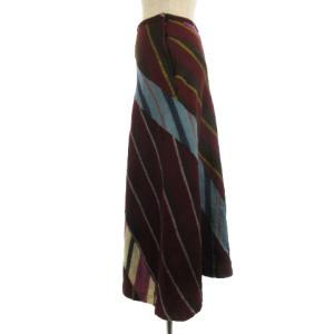 COMME des GARCONS COMME des GARCONS スカート ロング フレア 総柄 ウール M マルチカラー