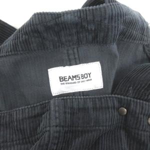 BEAMS BOY 20AW コーデュロイ ユーロワーク オーバーオール F チャコールグレー