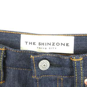 Shinzone 18AMSPA08 センタープレス コットン デニム パンツ ジーンズ ジーパン 36 インディゴ 青 ブルー