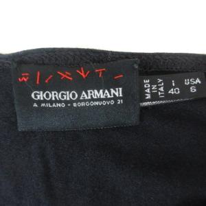 GIORGIO ARMANI ノースリーブロングワンピース 40 ネイビー