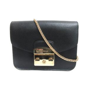 METROPOLIS ミニ ショルダーバッグ レザー チェーン ブラック